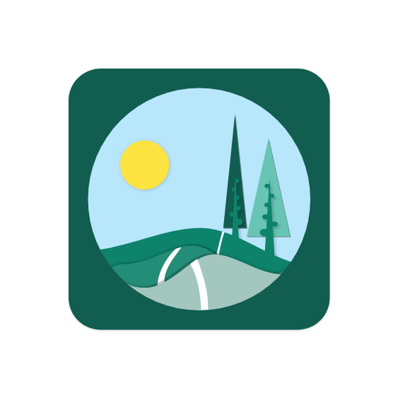 UI of an outdoor inspired icon